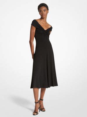 robe torsade jersey mat michael kors|Robe torsadée en jersey mat .